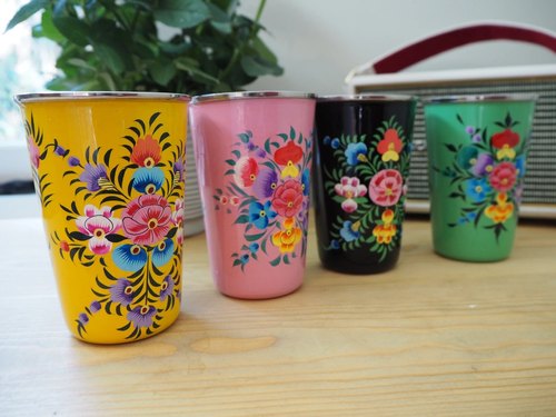 Villayat Handicrafts Stainless Steel hand painted tumbler