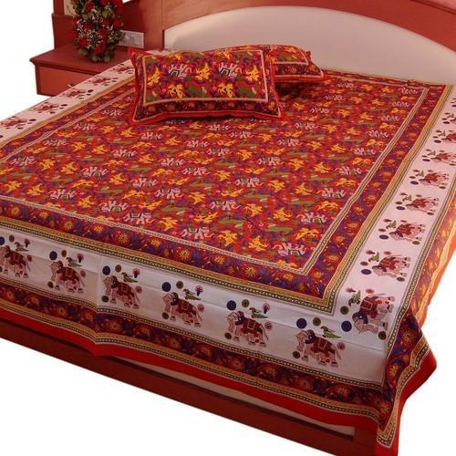 Cotton Handloom Bed Sheet, for Home, Hotel, Feature : Anti-Shrink