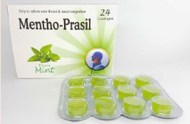 Mint Mentho-Prasil Lozenges, Color : Green