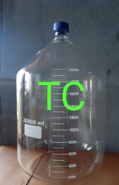 20000ml reagent bottle screw cap, for Laboratory, Size : 25-30cm