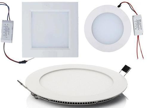 AL + PC Body Slim LED Panel Light, for Home, Office, Restaurant, Lighting Color : White