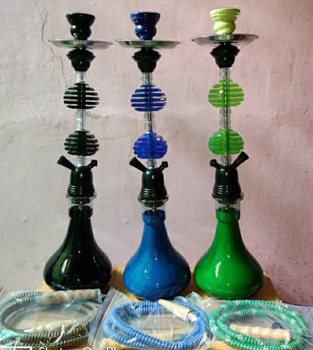 Plain Water Base Glass Hookah, Pipe Length : 40-60 Inch