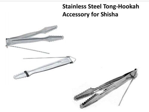 Stainless Steel Hookah Tongs, Size : Mediun
