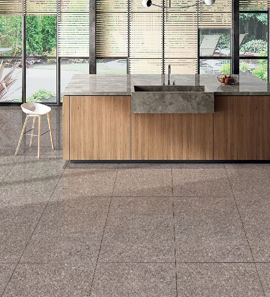 Rectangular Vox Bronze Double Charged Vitrified Tiles, for Flooring, Size : 600x1200 Mm