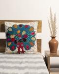 Handmade Applique Cotton Cushion Cover, Size : 7x3 Inches (LxWxH)