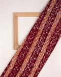 Stripes Batik Hand Block Modal Satin Quilted Fabric