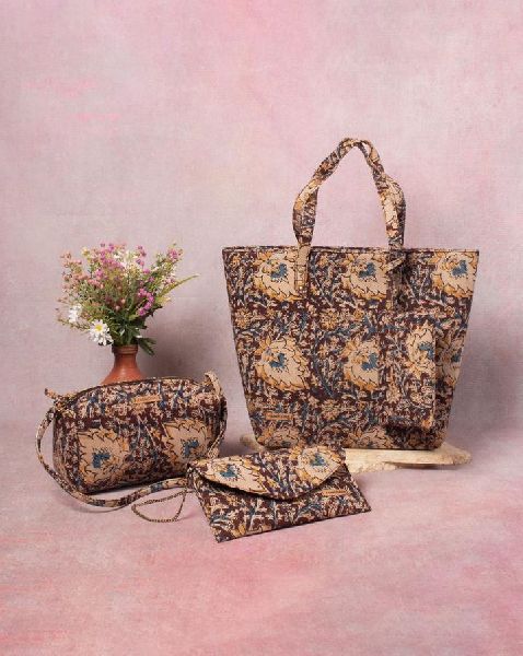 Upcycled Floral Kalmakari Bags