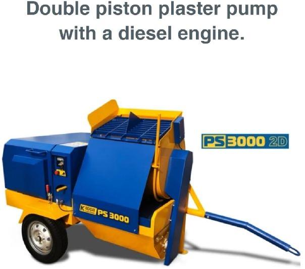 Kappa PS3000 2D double Piston Plaster Machine with diesel engine