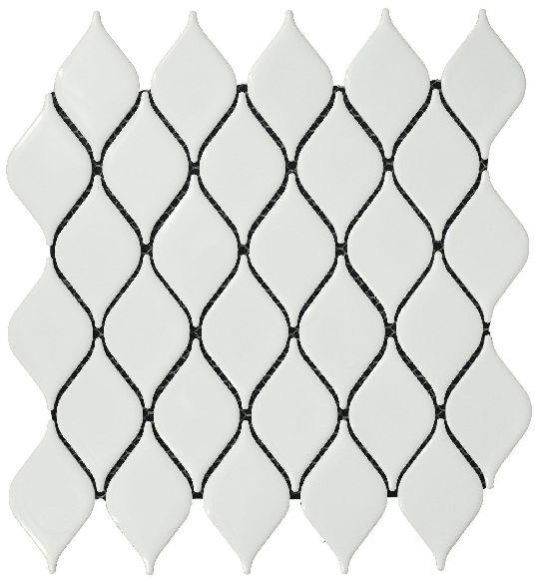 Eye Glossy White Mosaic Tiles