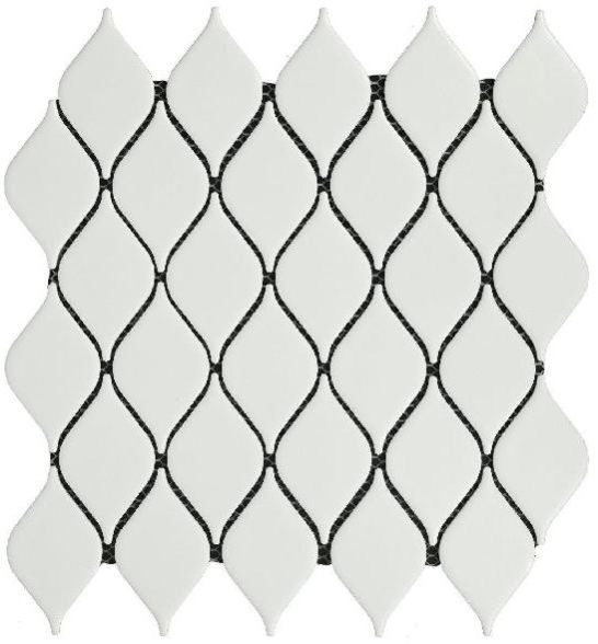 Eye Matt White Mosaic Tiles