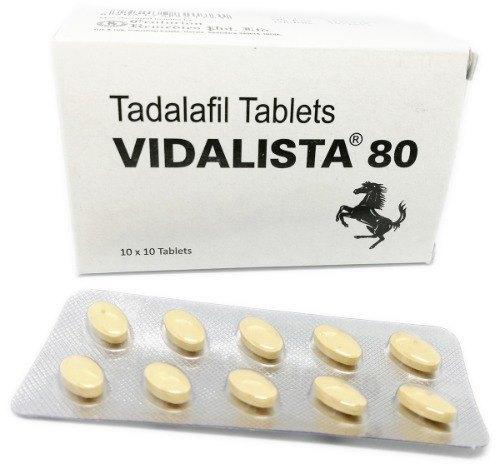 Vidalista 80mg Tablets, Packaging Size : 10*10 per Box