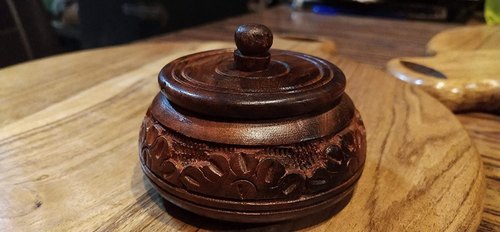 Wooden Kumkum Box