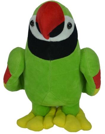 Parrot Stuffed Soft Toy, Color : Green