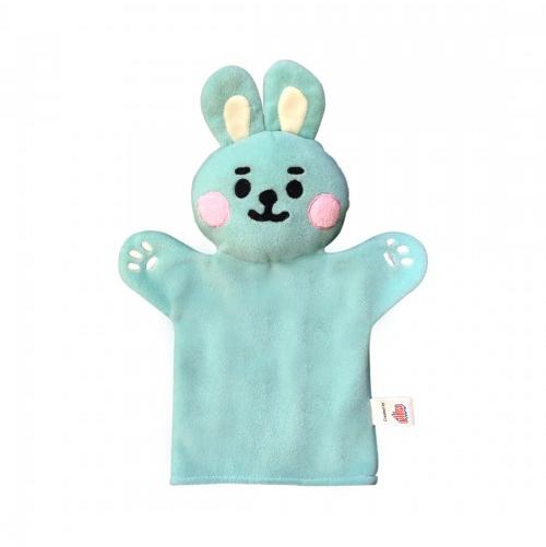 Rabbit Long Sleeves Hand Puppet, Color : Blue