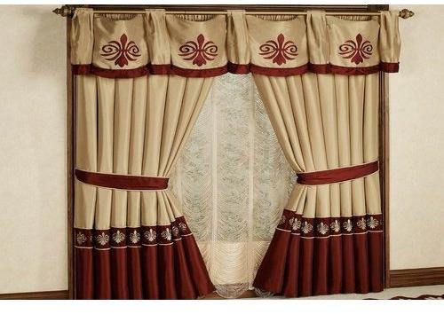 Embroidered Designer Curtain, Length : Upto 9 Feet