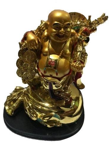 Polyresin Decorative Laughing Buddha Statue, Packaging Type : Box