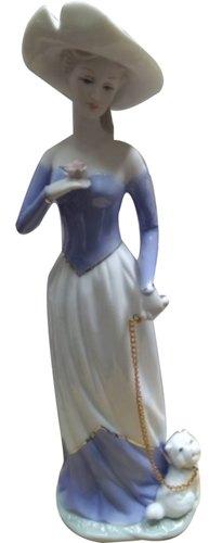 Polished Lady Porcelain Figurine, Packaging Type : Box