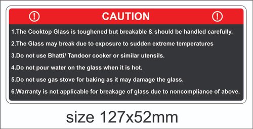 Warning Sticker, Color : customized