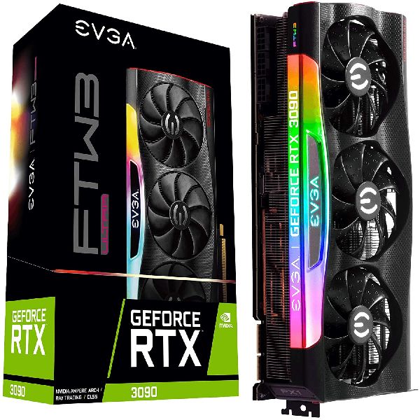 EVGA GeForce RTX 3090 FTW3 Ultra Gaming, 24GB GDDR6X, iCX3 Technology, ARGB LED, Metal Backplate, 24