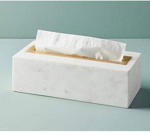 Polished Marble Tissue Cover, Size : 4x3inch, 6x4inch, 8x5inch