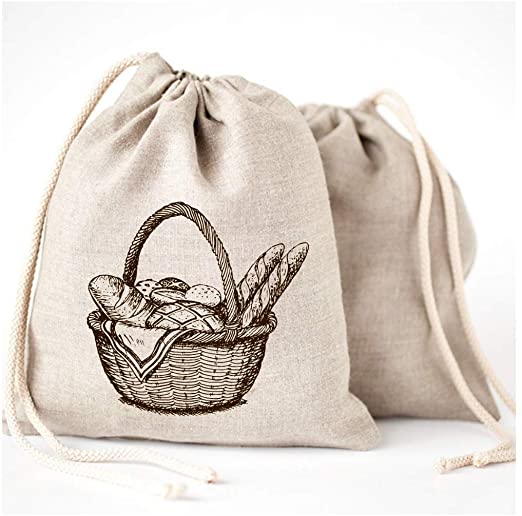 Micasa Decor Cotton Bread Bags, for Shopping, Feature : Attractive Designs, Good Quality