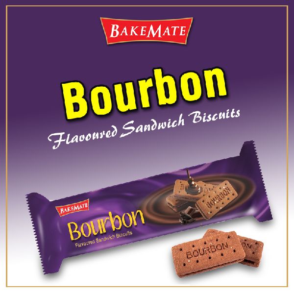 Bakemate Bourbon Biscuits, for Snacks, Certification : FDA Certified, GMP Certified, HACCP Certified