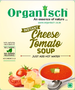 Organisch Cheese Tomato Soup, Certification : FSSAI