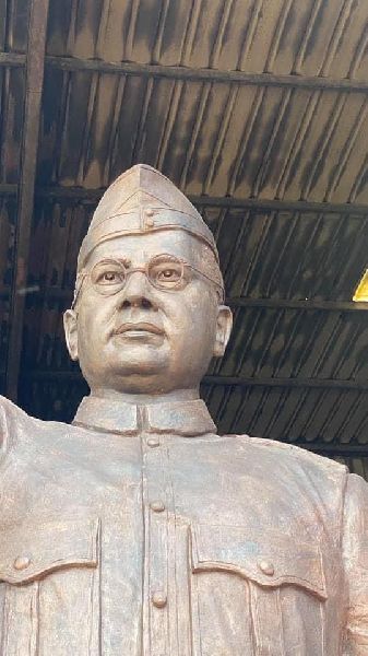 Metal Subhas Chandra Bose Statue, for Dust Resistance, Shiny Look, Style : Antique
