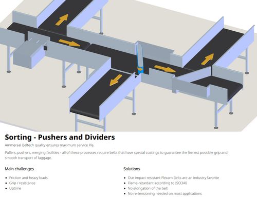 Airport Baggage Conveyor Belt