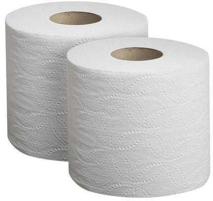Plain Toilet Tissue Paper Roll, Color : White