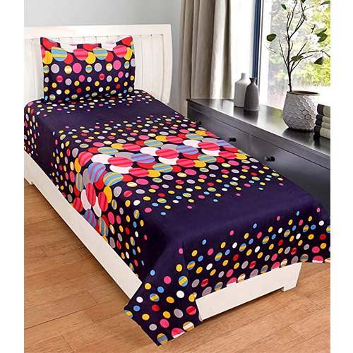 Cotton Printed Single Bedsheet, Feature : Anti Shrink