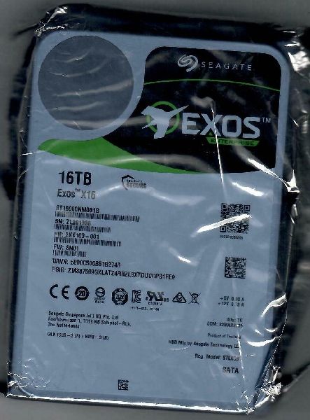 Seagate EXOS X16 ST16000NM001G 256MB 7200rpm 3.5&amp;quot; Internal HDD