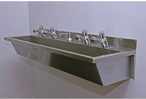 Rectangular Stainless Steel Hand Wash Sink, Color : Silver