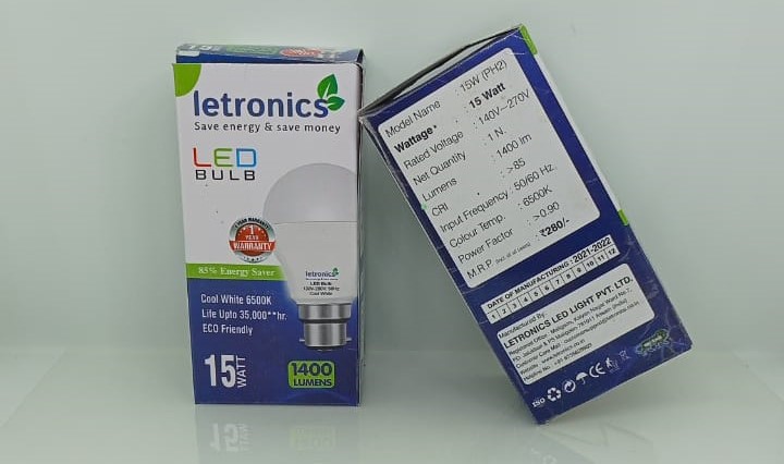 Electric AC Aluminium 15W LED Bulb, for Domestic, Certification : ISO