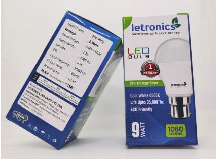 50Hz High Intensity Discharge Aluminum 9w led bulb, for Home, Mall, Hotel, Office