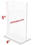 BOTTOM LOADING ACRYLIC SIGN HOLDER - 4 X 5