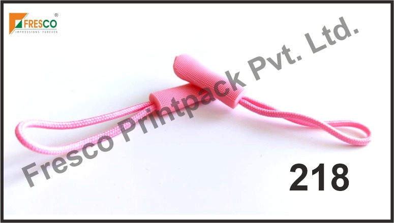 Round Plastic Trendy Zip Puller, for Garments Accesories, Packaging Type : Pp Bag