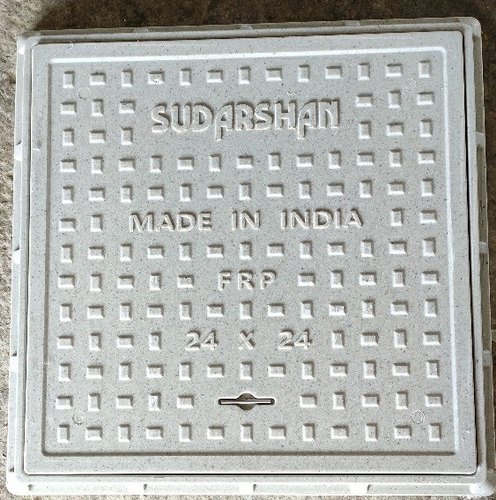 FRP Square Manhole Cover, Size : 24 x 24 Inch