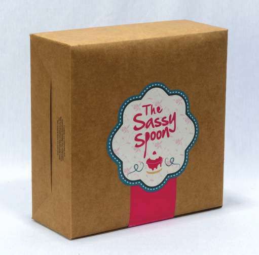 Sticker Kraft Paper Packaging Box