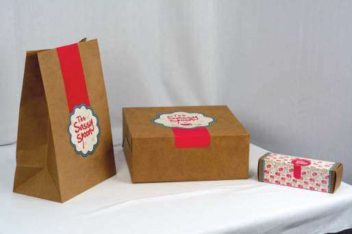 Sticker Kraft Paper Packaging Box