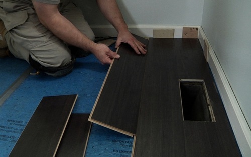 Rectangular Laminate Flooring Panel