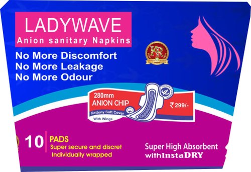 Ladywave sanitary napkins, Size : L, XL, XXL