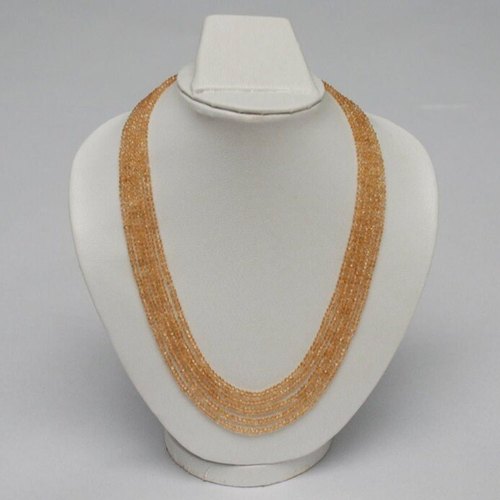 Citrine Gemstone Necklace, Occasion : Party Wear