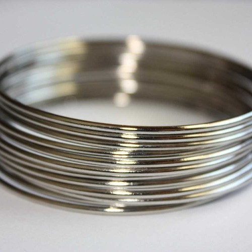 Vyoma Polished Plain Metal Bangles, Purity : 18-24C