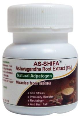 AS-SHIFA Ashwagandha Capsules, Packaging Type : Bottle