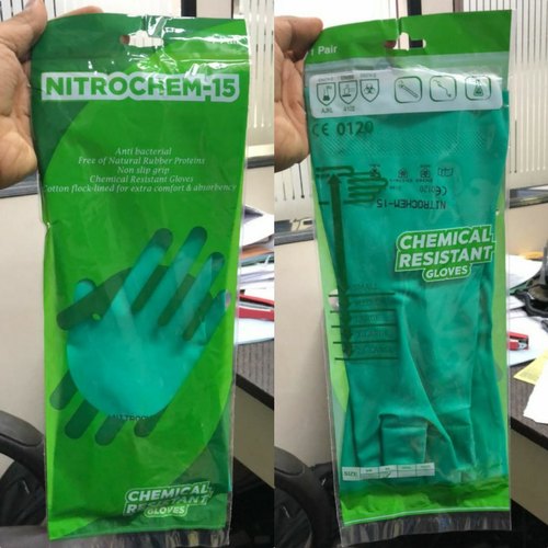 Latex Industrial Rubber Gloves, for Constructinal, Domestic, Length : 10-15 Inches