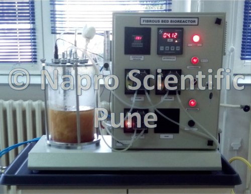 Napro Automatic Borosil Glass Fibrous Bed Bioreactor, for Laboratory / Research, Capacity : 3-10 litres