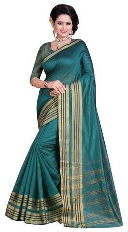 Embellished Banarasi Cotton Sarees