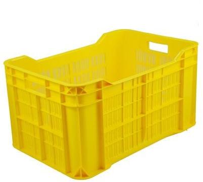 Ultra Plastic Yellow Vegetable Crate, Capacity : 25 Kg