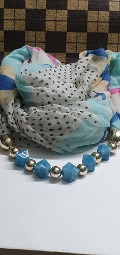 Chiffon Necklace Stoles, Size : 28X72 Inch